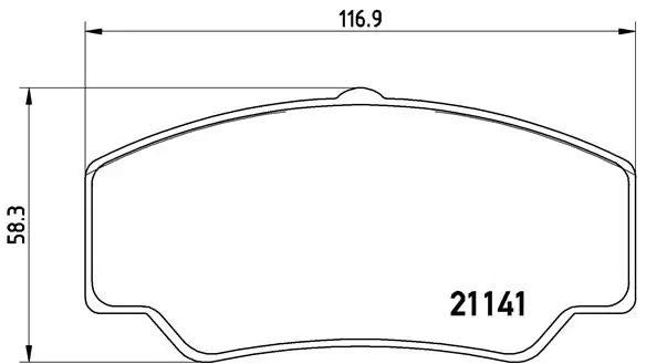 Brake Pad Set, disc brake PRIME LINE P 24 023