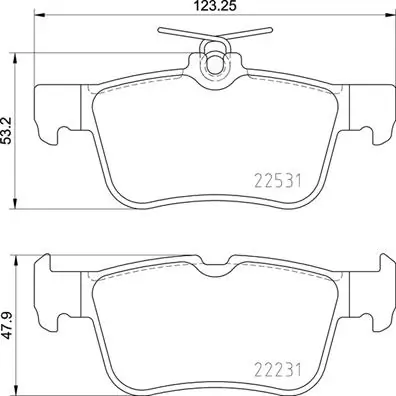 Brake Pad Set, disc brake PRIME LINE P 24 175