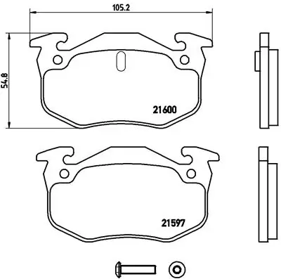 Brake Pad Set, disc brake PRIME LINE P 68 018