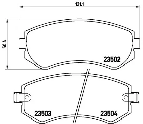Brake Pad Set, disc brake PRIME LINE P 56 039