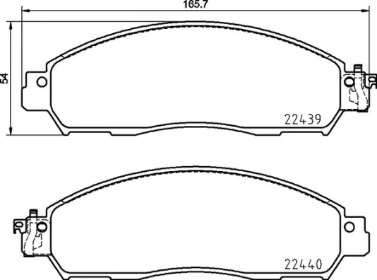 Brake Pad Set, disc brake PRIME LINE P 56 120
