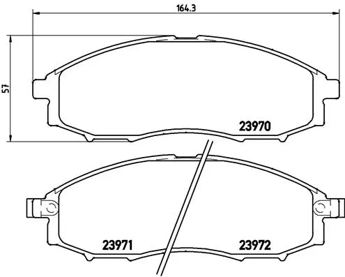 Brake Pad Set, disc brake PRIME LINE P 56 049