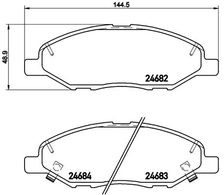 Brake Pad Set, disc brake PRIME LINE P 56 088