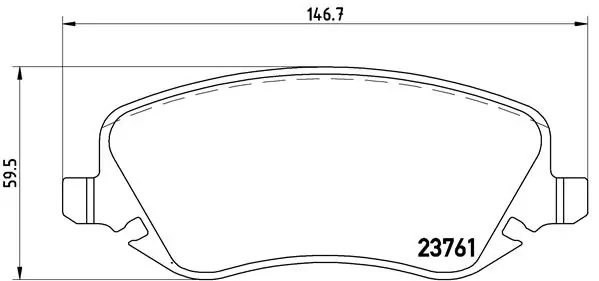 Brake Pad Set, disc brake PRIME LINE P 23 088