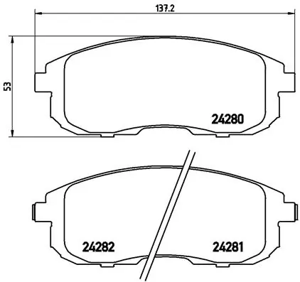 Brake Pad Set, disc brake PRIME LINE P 23 126