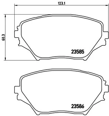 Brake Pad Set, disc brake PRIME LINE P 83 055