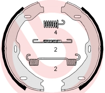 Brake Shoe Set, parking brake ESSENTIAL LINE S 50 518