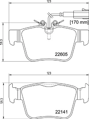 Brake Pad Set, disc brake PRIME LINE P 23 180