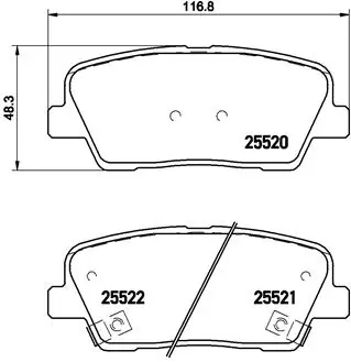 Brake Pad Set, disc brake PRIME LINE P 30 063