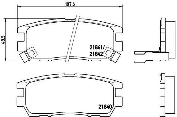 Brake Pad Set, disc brake PRIME LINE P 54 018