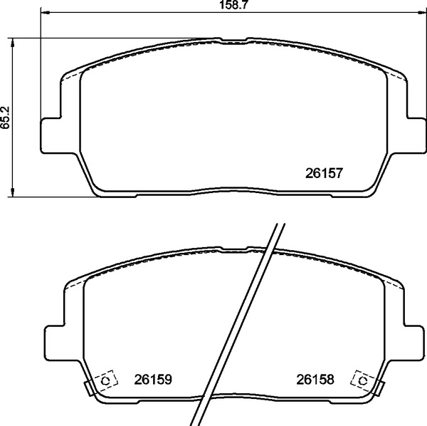 Brake Pad Set, disc brake PRIME LINE P 30 116