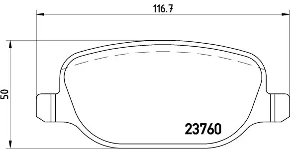 Brake Pad Set, disc brake PRIME LINE P 23 109