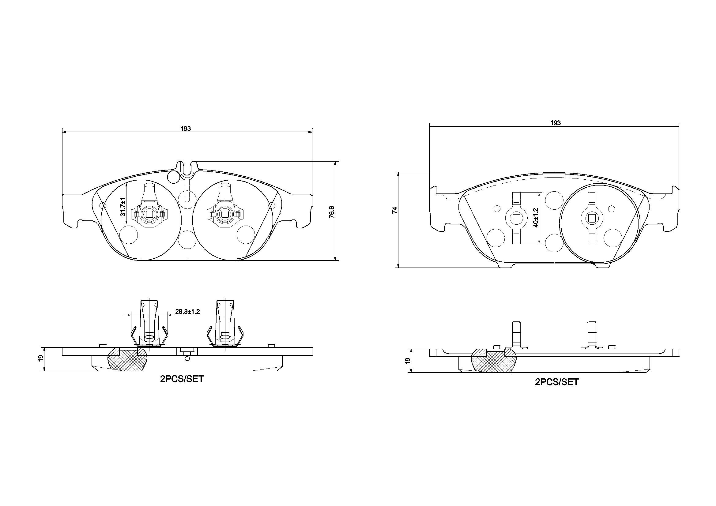 Brake Pad Set, disc brake PRIME LINE P 50 106