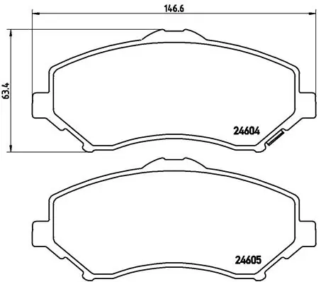Brake Pad Set, disc brake PRIME LINE P 11 025