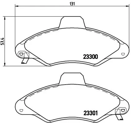 Brake Pad Set, disc brake PRIME LINE P 24 045