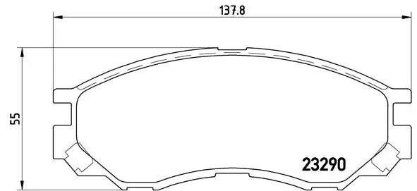 Brake Pad Set, disc brake PRIME LINE P 54 020