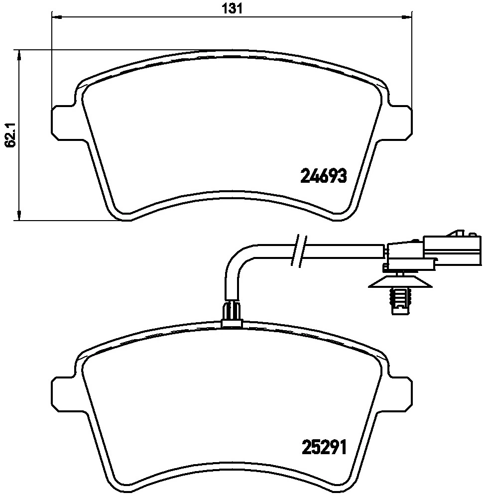 Brake Pad Set, disc brake BEYOND LINE - EV P 68 058E