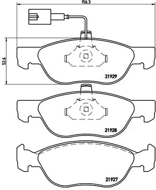 Brake Pad Set, disc brake PRIME LINE P 23 070