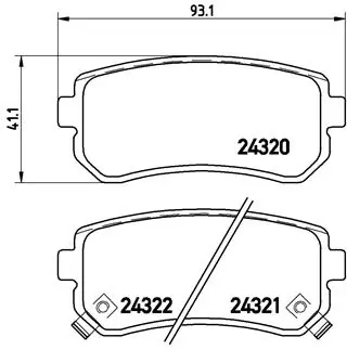 Brake Pad Set, disc brake PRIME LINE P 30 025