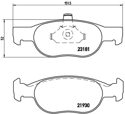 Brake Pad Set, disc brake PRIME LINE P 23 125