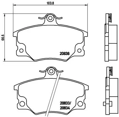 Brake Pad Set, disc brake PRIME LINE P 23 017