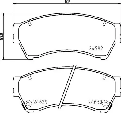 Brake Pad Set, disc brake PRIME LINE P 49 060