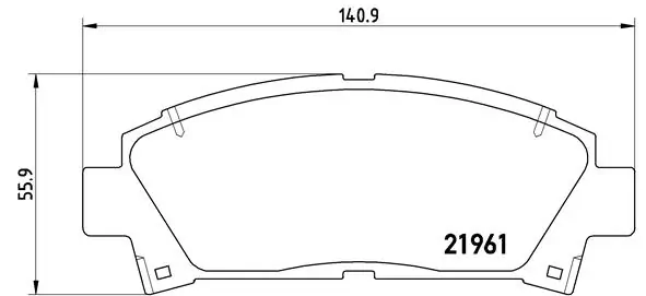 Brake Pad Set, disc brake PRIME LINE P 83 028