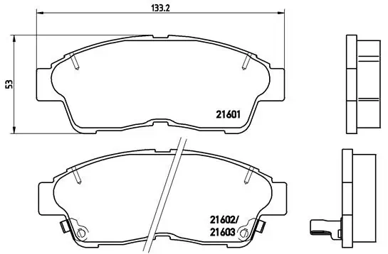 Brake Pad Set, disc brake PRIME LINE P 83 034