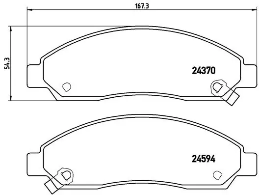 Brake Pad Set, disc brake PRIME LINE P 34 005