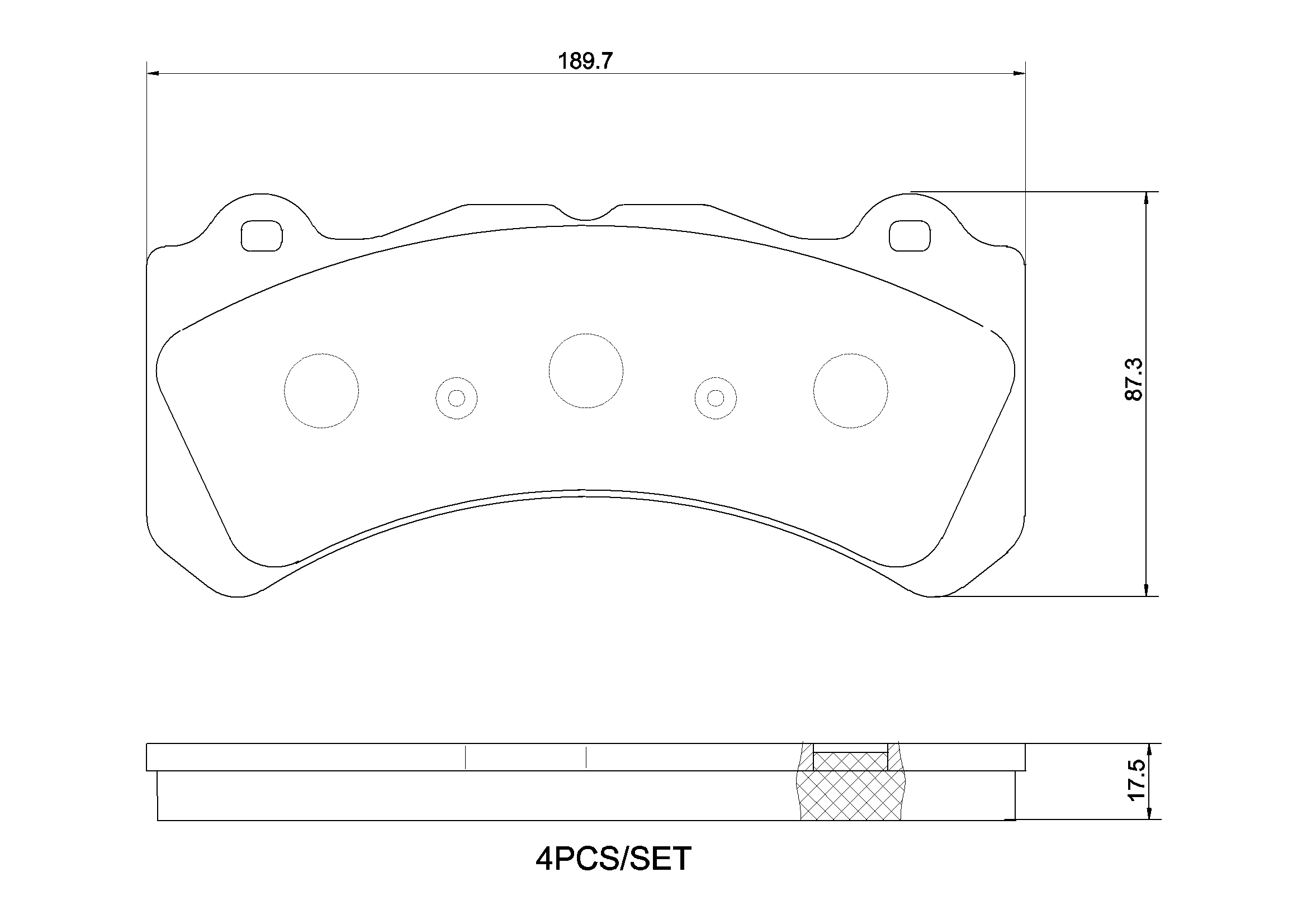 Brake Pad Set, disc brake PRIME LINE P 86 034