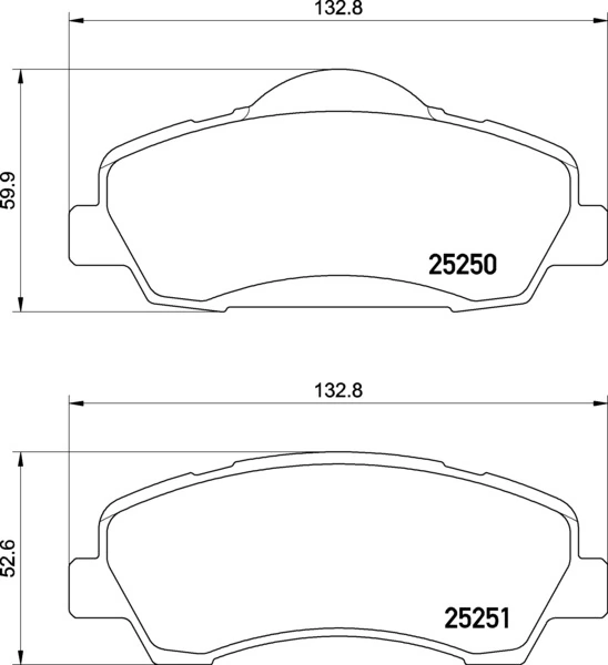 Brake Pad Set, disc brake PRIME LINE P 61 138