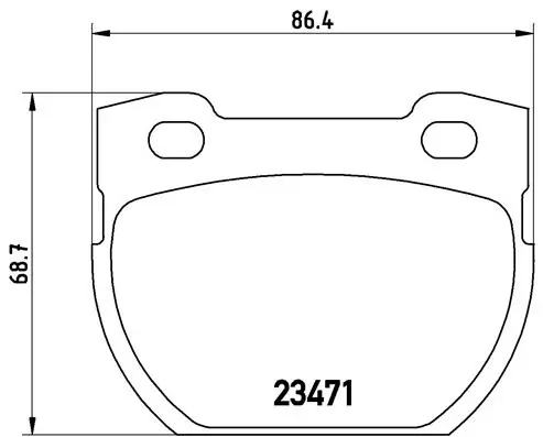 Brake Pad Set, disc brake PRIME LINE P 44 006