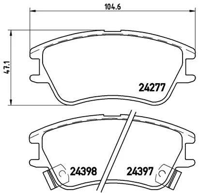 Brake Pad Set, disc brake PRIME LINE P 30 027