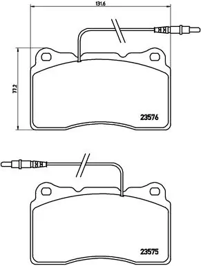 Brake Pad Set, disc brake PRIME LINE P 23 082