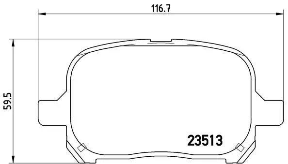 Brake Pad Set, disc brake PRIME LINE P 83 040