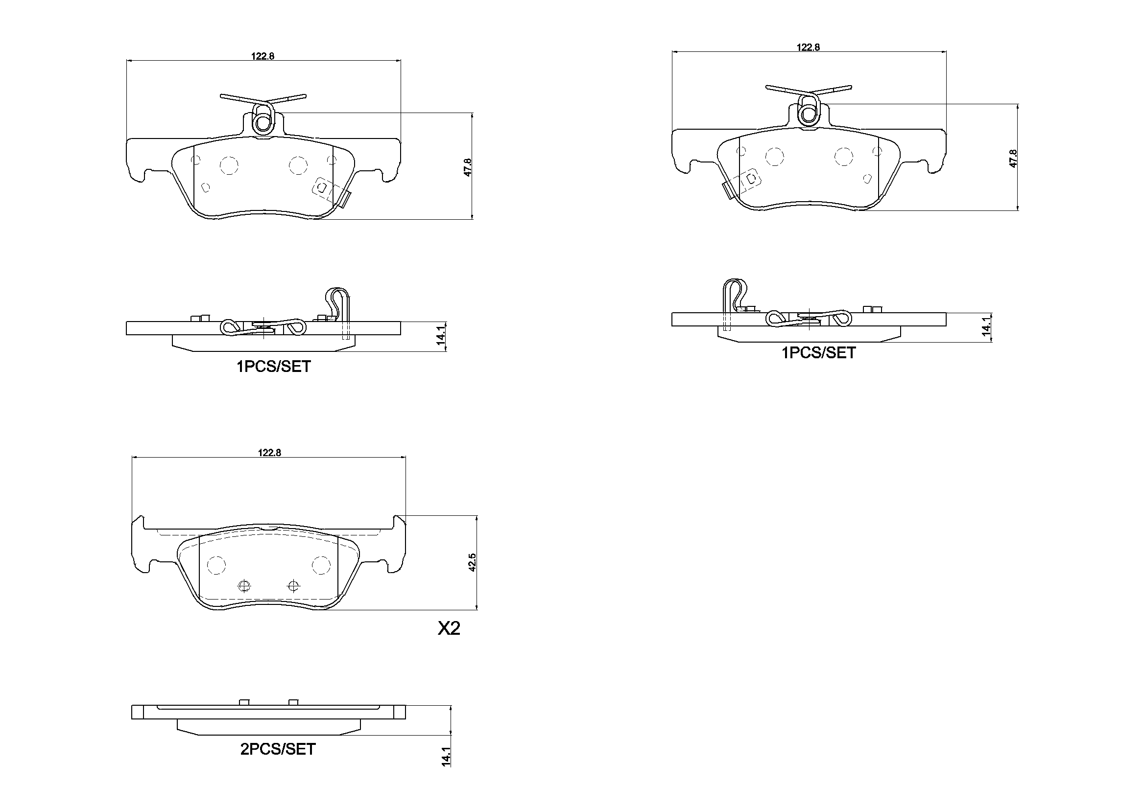Brake Pad Set, disc brake PRIME LINE P 28 110