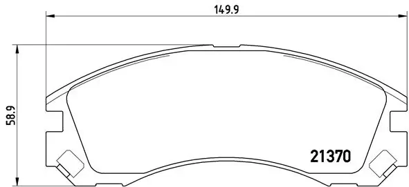 Brake Pad Set, disc brake PRIME LINE P 61 089