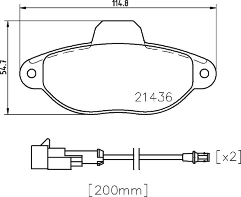 Brake Pad Set, disc brake PRIME LINE P 24 147