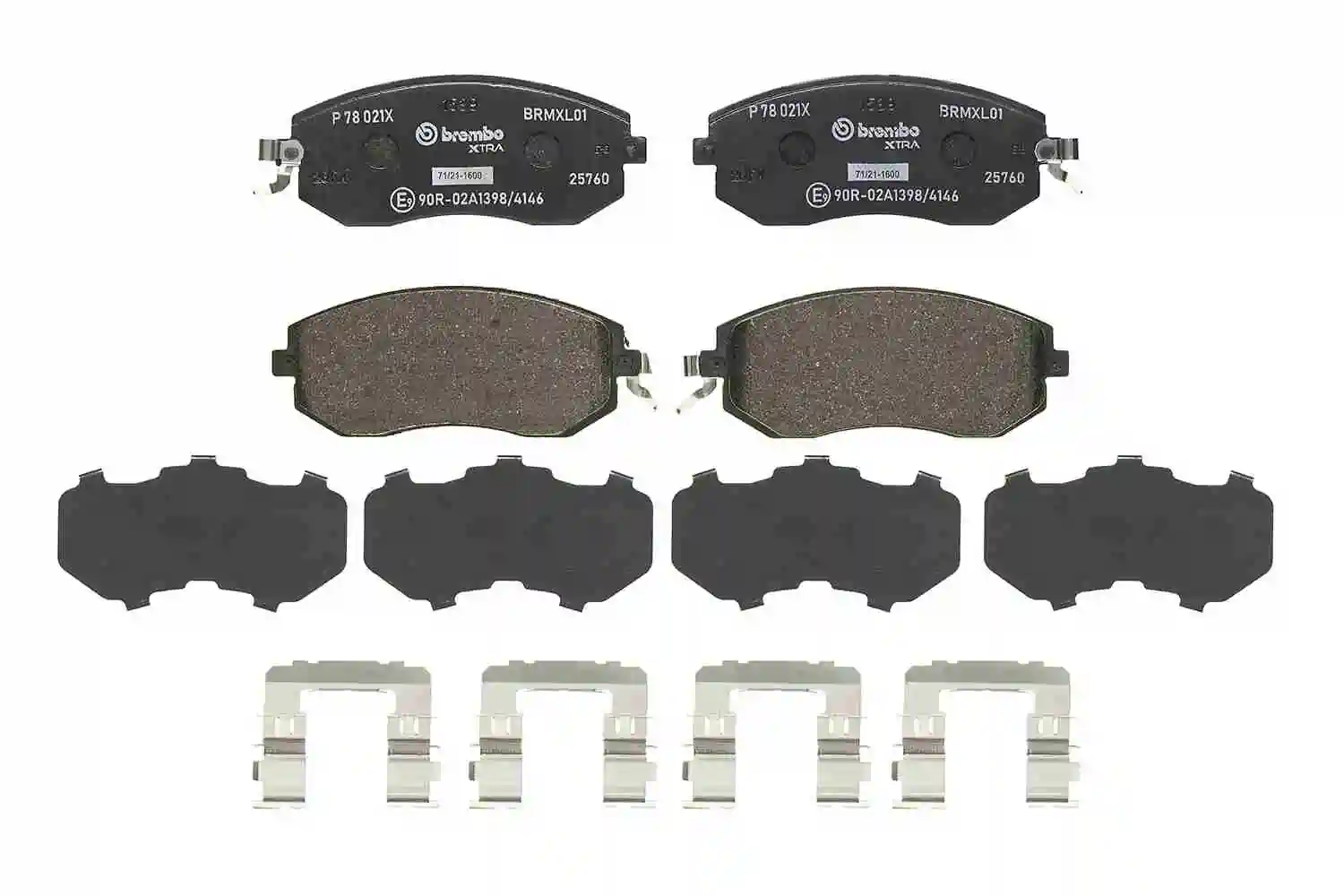 Brake Pad Set, disc brake XTRA LINE P 78 021X