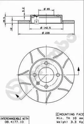 Brake Disc XTRA LINE - Max 08.4177.75