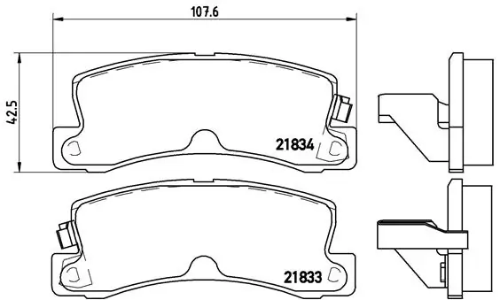 Brake Pad Set, disc brake PRIME LINE P 83 015