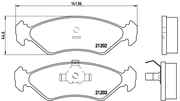 Brake Pad Set, disc brake PRIME LINE P 24 028