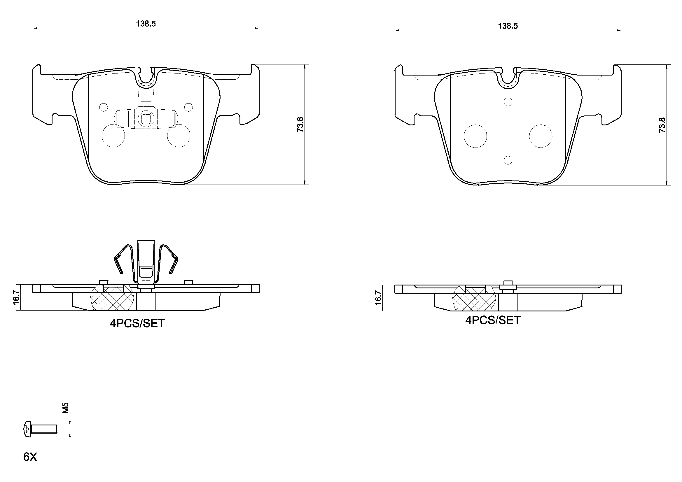 Brake Pad Set, disc brake PRIME LINE P 50 177