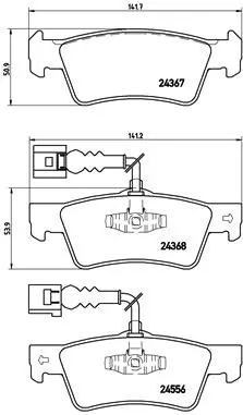 Brake Pad Set, disc brake PRIME LINE P 85 068