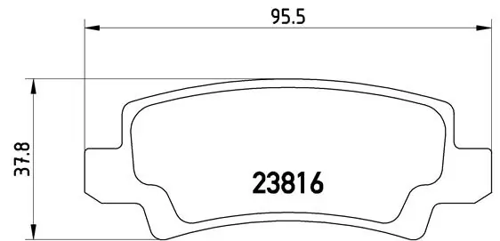 Brake Pad Set, disc brake PRIME LINE P 83 065