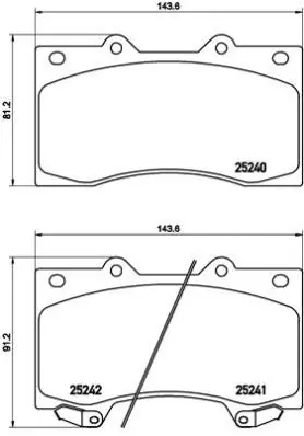 Brake Pad Set, disc brake PRIME LINE P 56 081