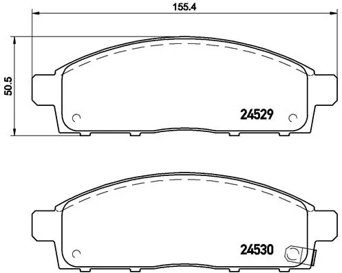 Brake Pad Set, disc brake PRIME LINE P 54 038