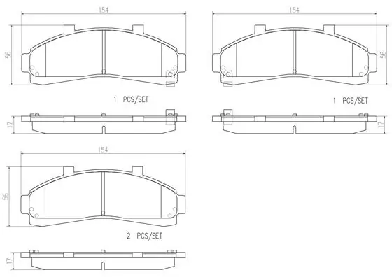 Brake Pad Set, disc brake PRIME LINE P 24 041