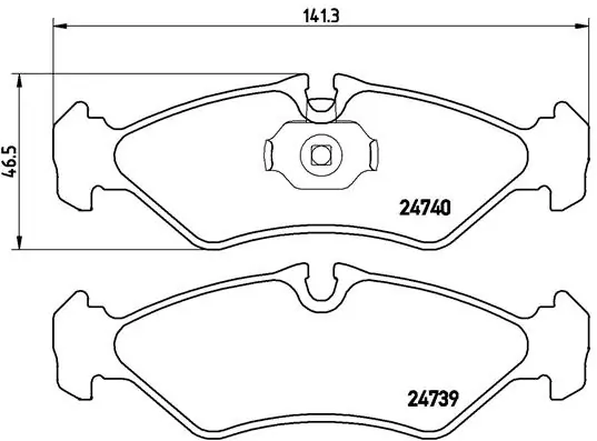 Brake Pad Set, disc brake PRIME LINE P 50 081