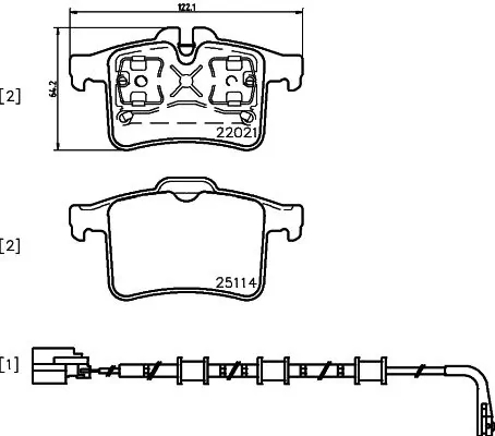 Brake Pad Set, disc brake PRIME LINE P 36 034